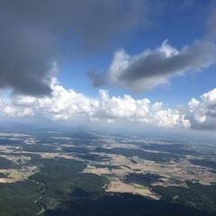 Flugwegposition um 13:25:55: Aufgenommen in der Nähe von Eichstätt, Deutschland in 1526 Meter